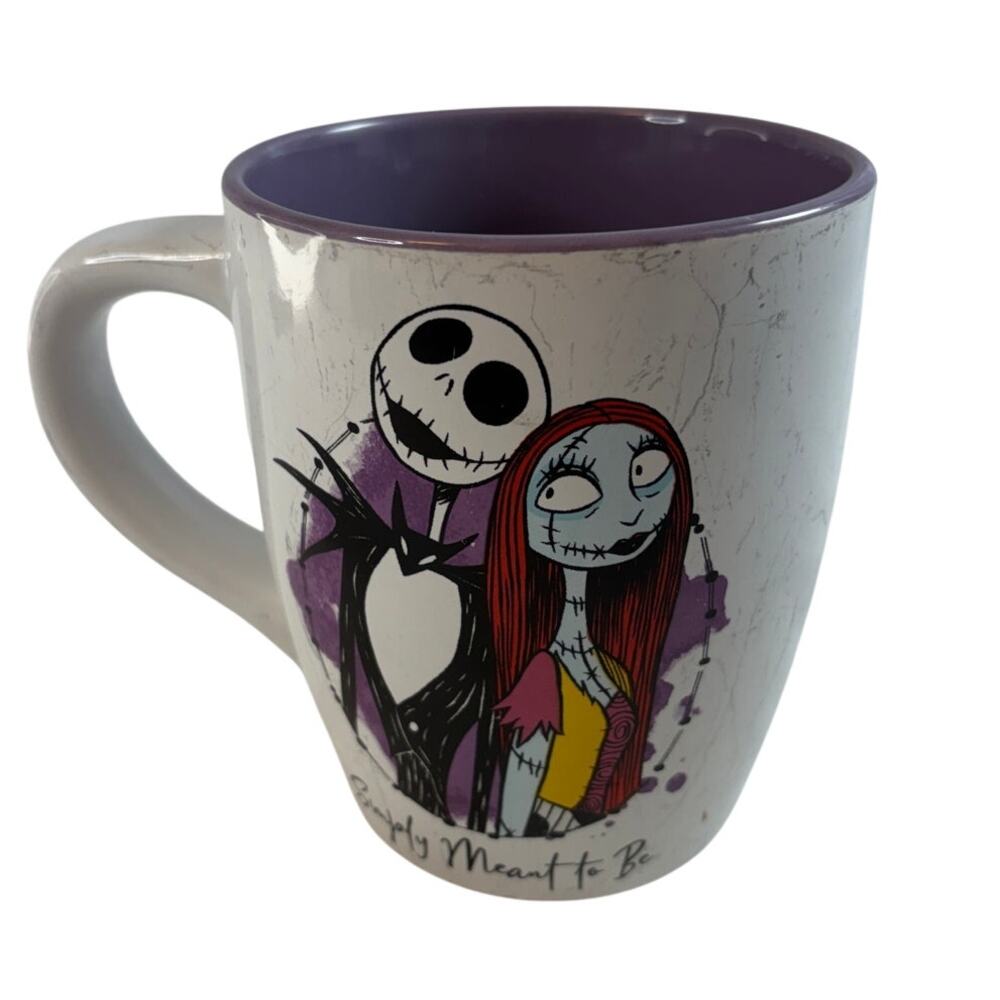 Disney Nightmare Before Christmas Jack Sally Simply Meant to Be Mug 25oz
